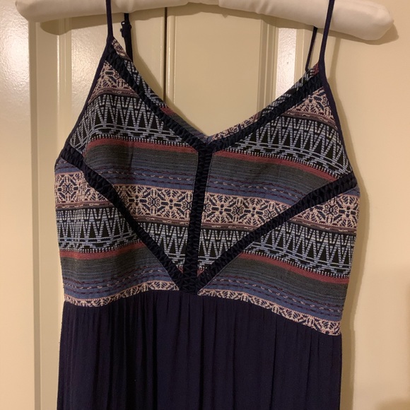 Altar’d State Maxi Dress Navy Boho Small - Picture 2 of 5